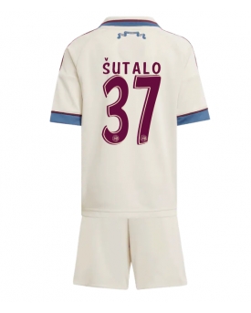 Billige Fotballdrakt Ajax Josip Sutalo #37 Replika Tredjedraktsett Barn 2025-26 Kortermet (med bukser)